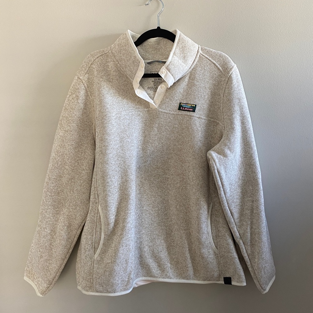 L.L.Bean Sweater Fleece Pullover 2x